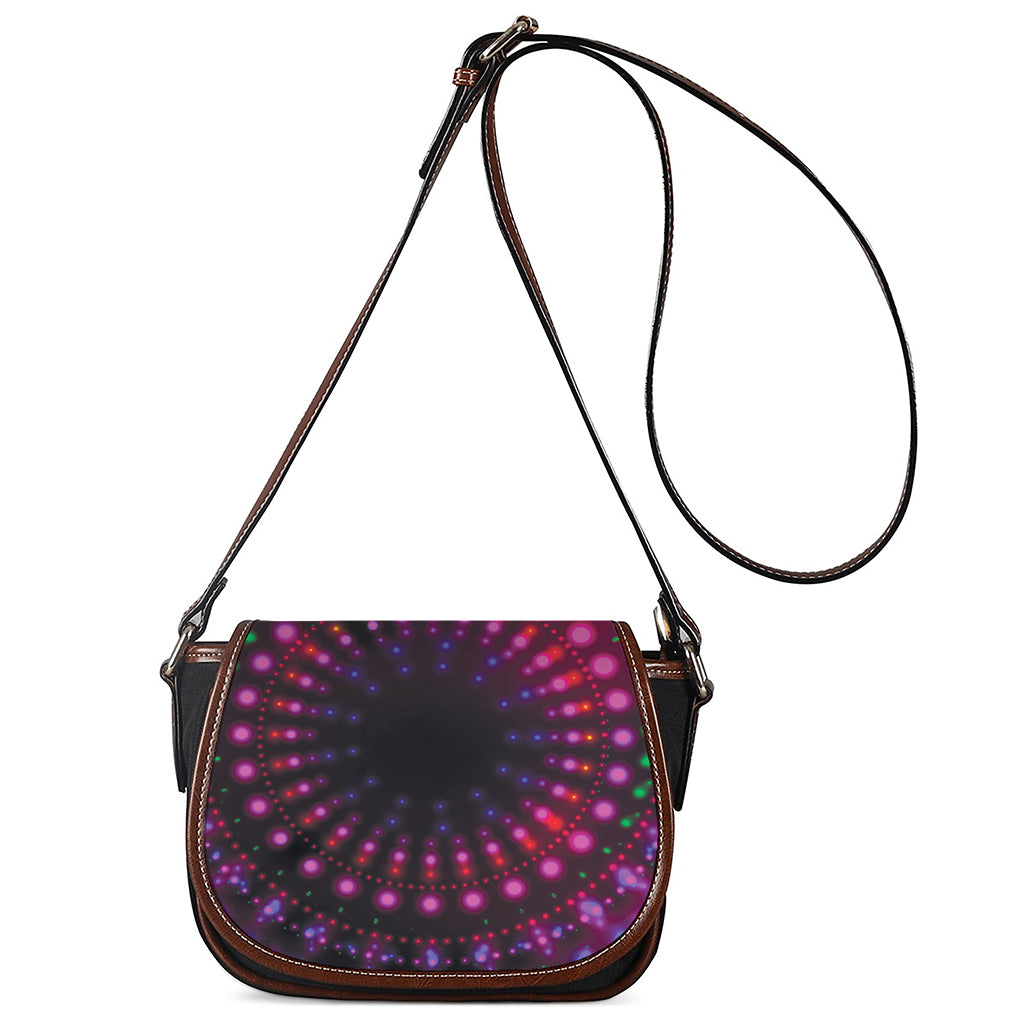 Light Mandala Print Saddle Bag