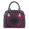 Light Mandala Print Shoulder Handbag