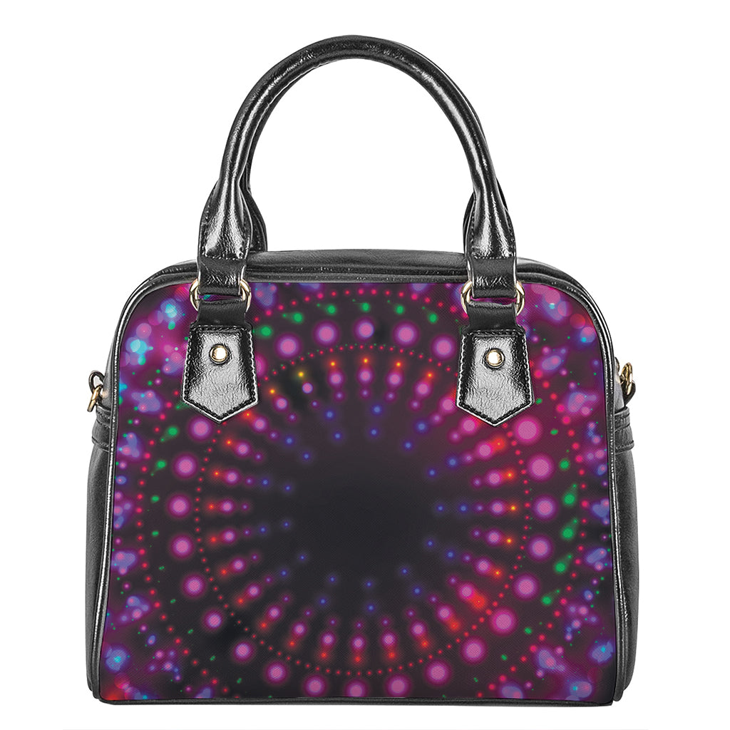 Light Mandala Print Shoulder Handbag