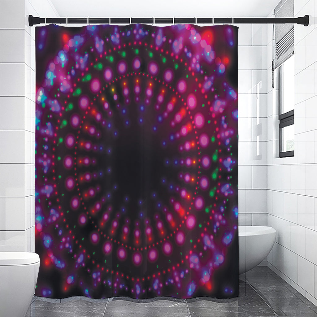 Light Mandala Print Shower Curtain