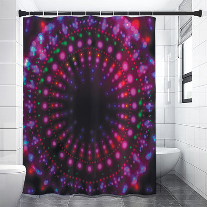 Light Mandala Print Shower Curtain