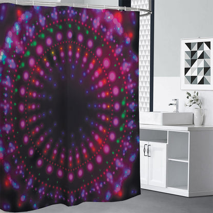 Light Mandala Print Shower Curtain