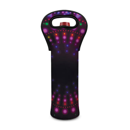 Light Mandala Print Single Neoprene Wine Tote