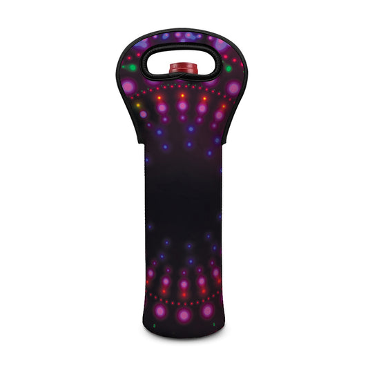 Light Mandala Print Single Neoprene Wine Tote