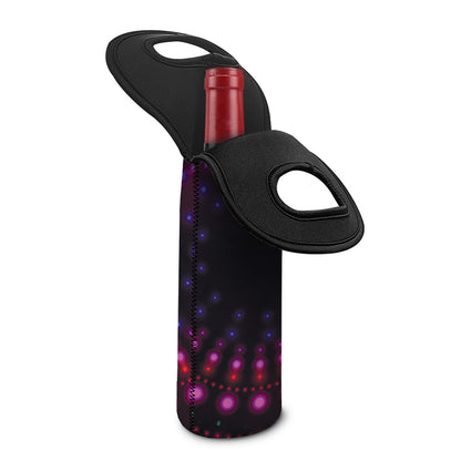 Light Mandala Print Single Neoprene Wine Tote