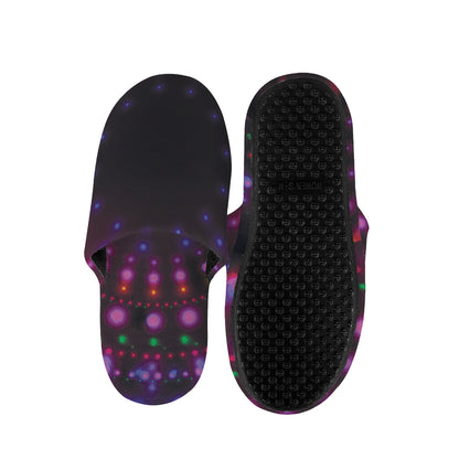 Light Mandala Print Slippers