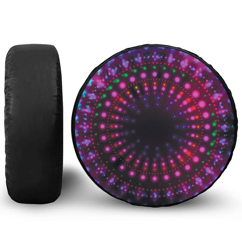 Light Mandala Print Tire Cover