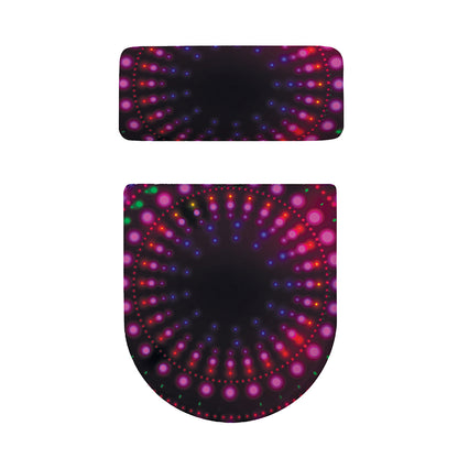 Light Mandala Print Toilet Lid And Tank Cover Set