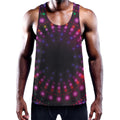 Light Mandala Print Men's Workout Tank Top