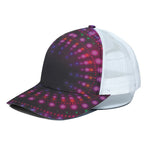 Light Mandala Print White Mesh Trucker Cap