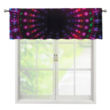 Light Mandala Print Window Valance