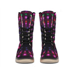 Light Mandala Print Winter Boots
