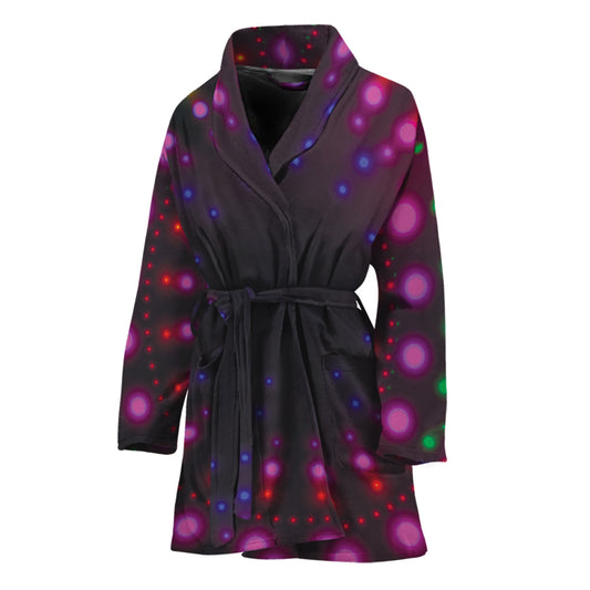 Light Mandala Print Women's Bathrobe