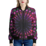 Light Mandala Print Women's Bomber Jacket