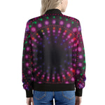 Light Mandala Print Women's Bomber Jacket