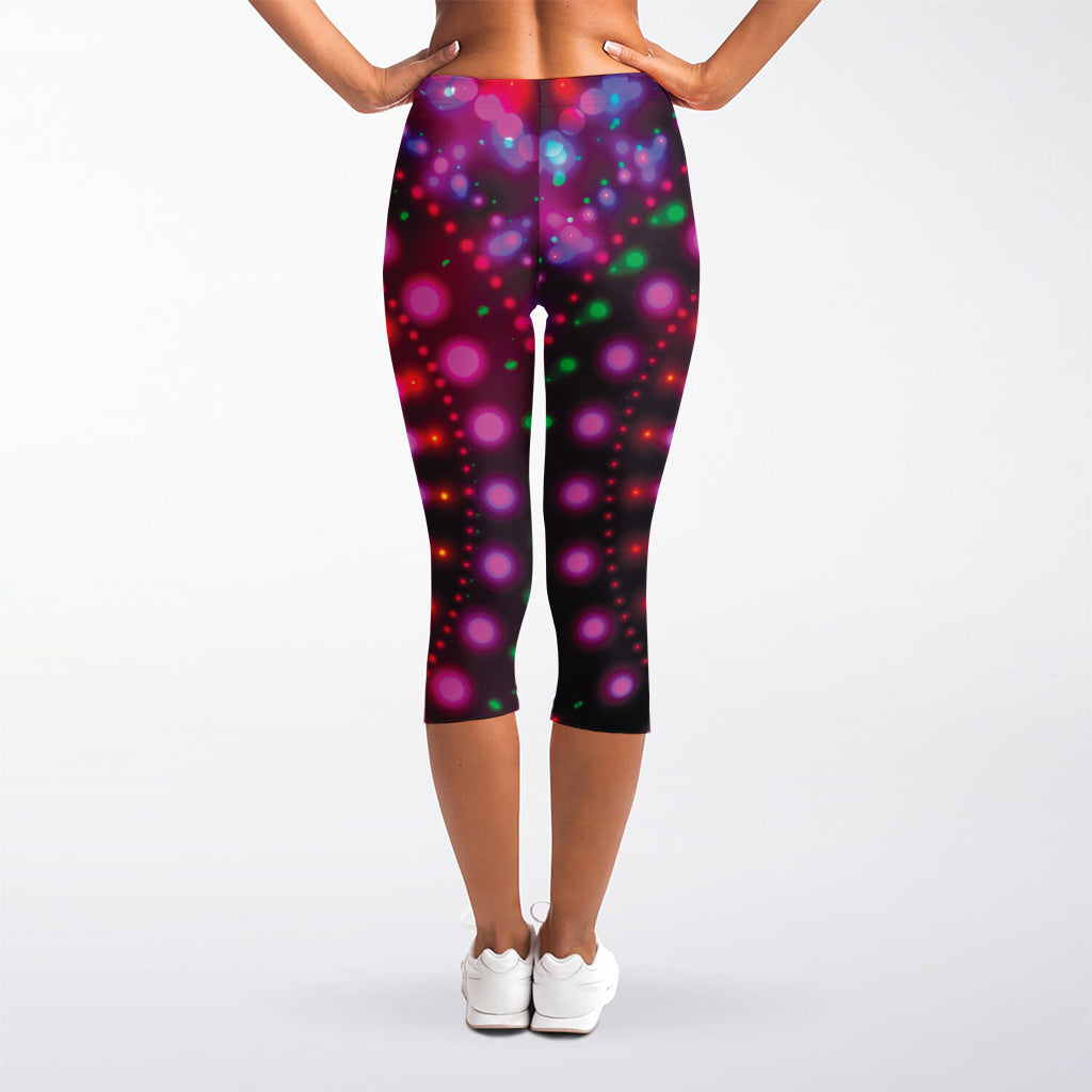 Light Mandala Print Women's Capri Leggings