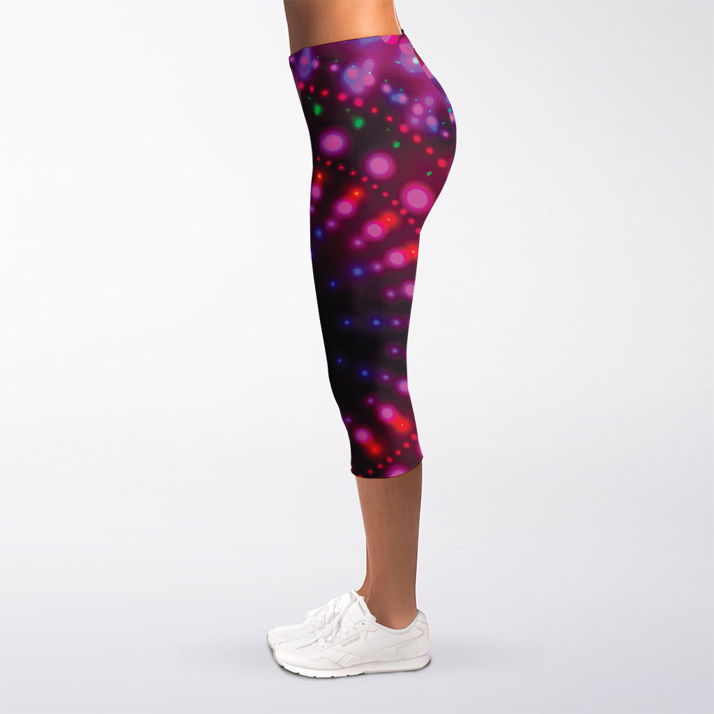 Light Mandala Print Women's Capri Leggings