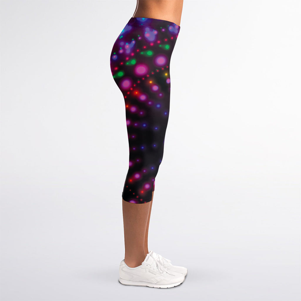 Light Mandala Print Women's Capri Leggings