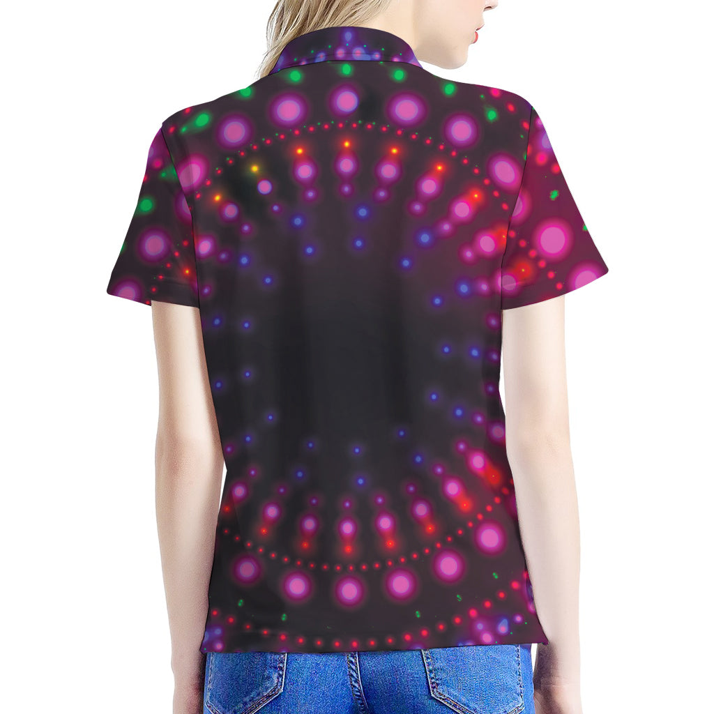Light Mandala Print Women's Polo Shirt