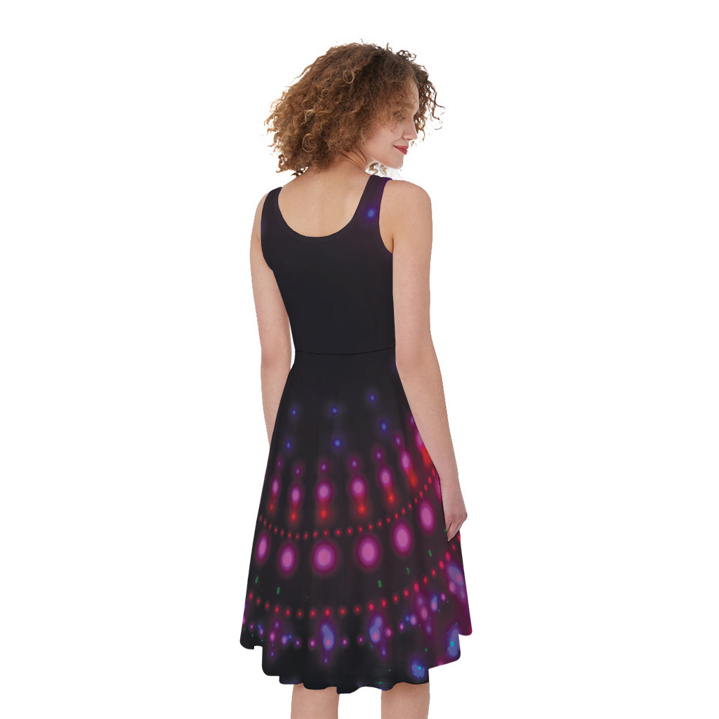Light Mandala Print Women's Sleeveless Dress