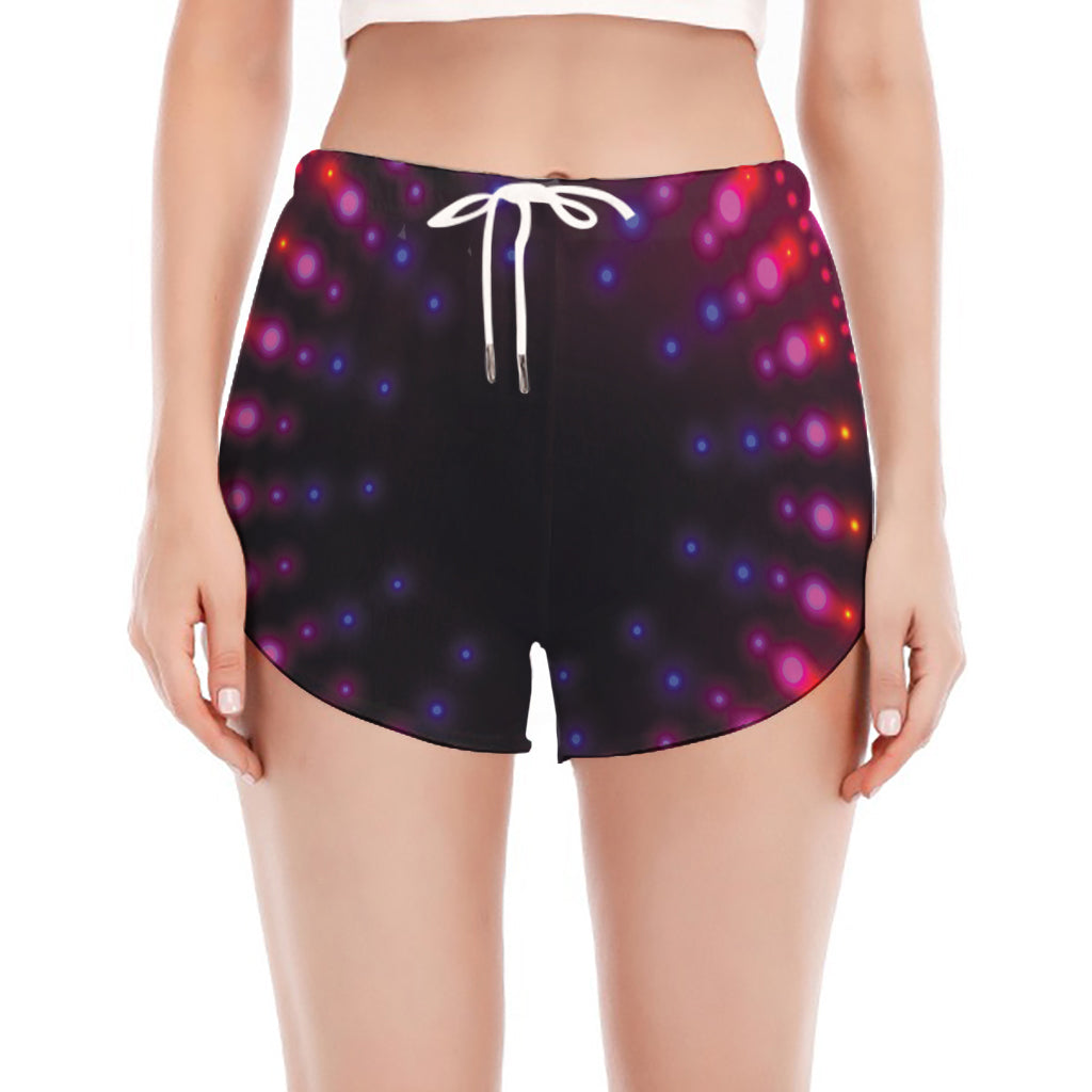 Light Mandala Print Women's Split Running Shorts
