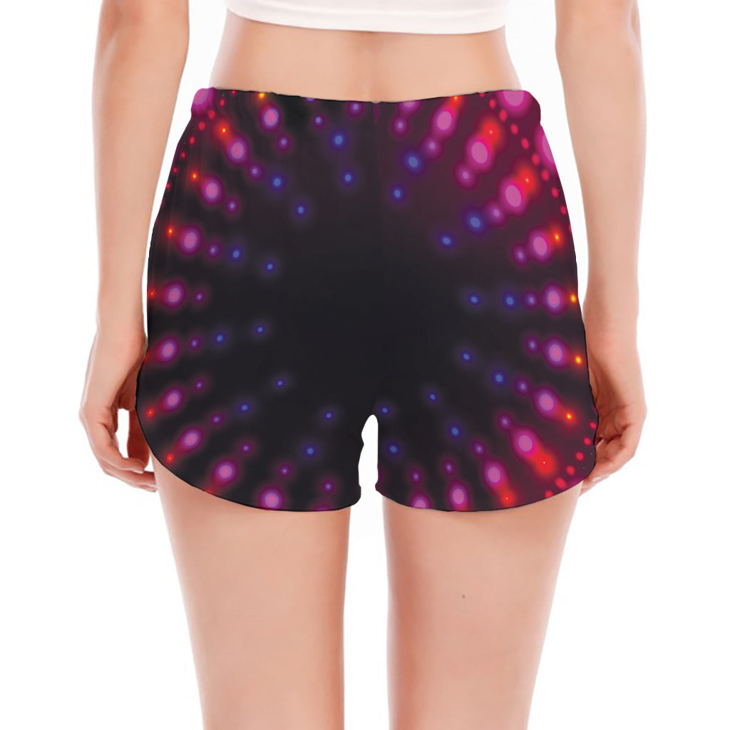 Light Mandala Print Women's Split Running Shorts