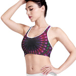 Light Mandala Print Women's Sports Bra