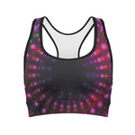 Light Mandala Print Women's Sports Bra