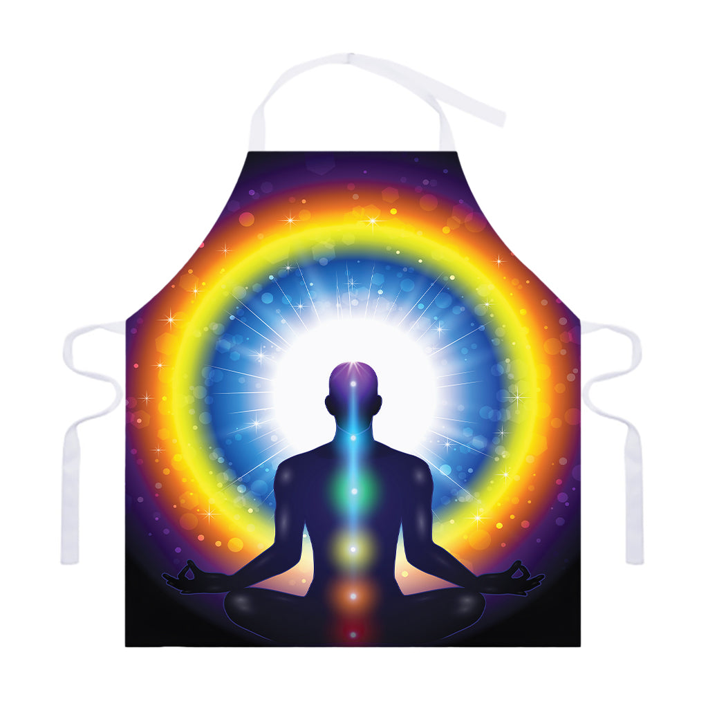 Light Of Seven Chakras Print Adjustable Apron