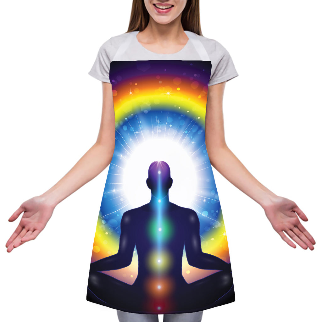 Light Of Seven Chakras Print Adjustable Apron