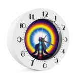 Light Of Seven Chakras Print Alarm Clock