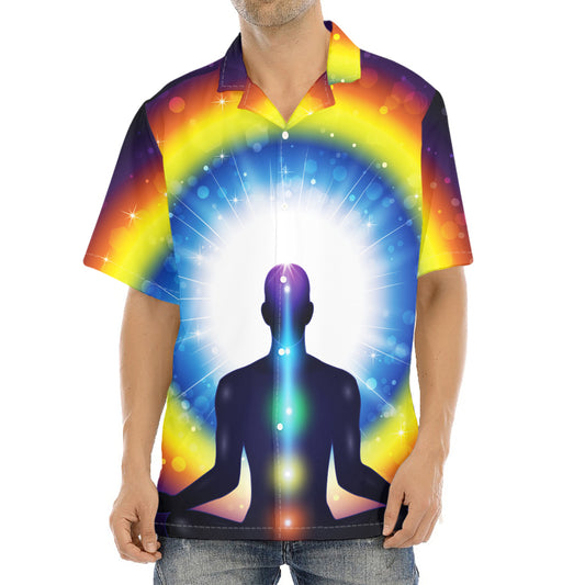 Light Of Seven Chakras Print Aloha Shirt