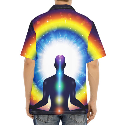 Light Of Seven Chakras Print Aloha Shirt