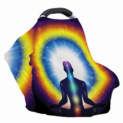 Light Of Seven Chakras Print Baby Seat Cover