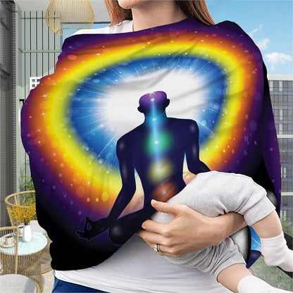Light Of Seven Chakras Print Baby Seat Cover