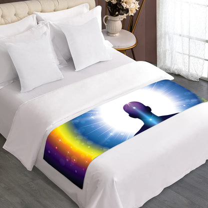 Light Of Seven Chakras Print Bed Runner
