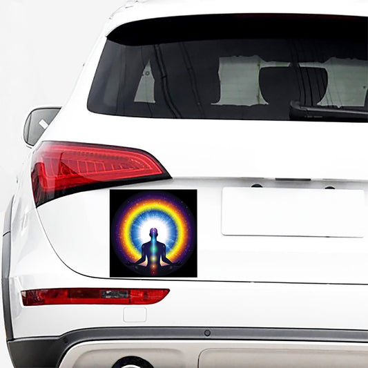 Light Of Seven Chakras Print Car Sticker