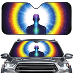 Light Of Seven Chakras Print Car Windshield Sun Shade