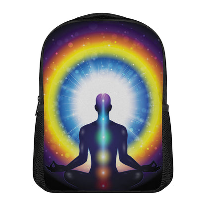 Light Of Seven Chakras Print Casual Backpack