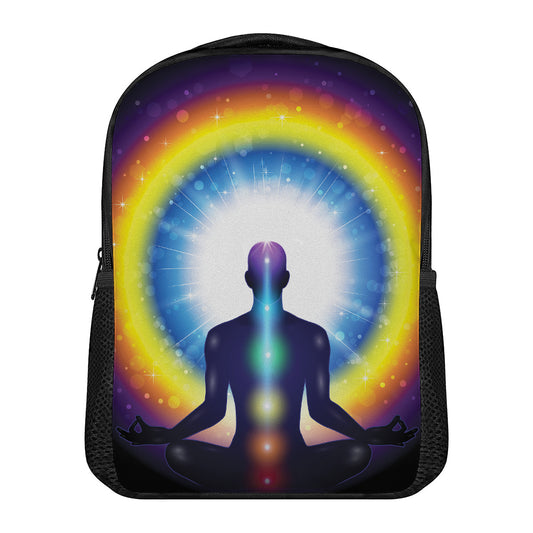 Light Of Seven Chakras Print Casual Backpack