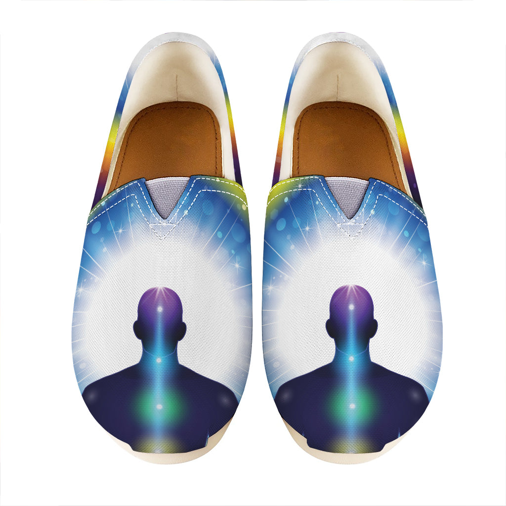 Light Of Seven Chakras Print Casual Shoes