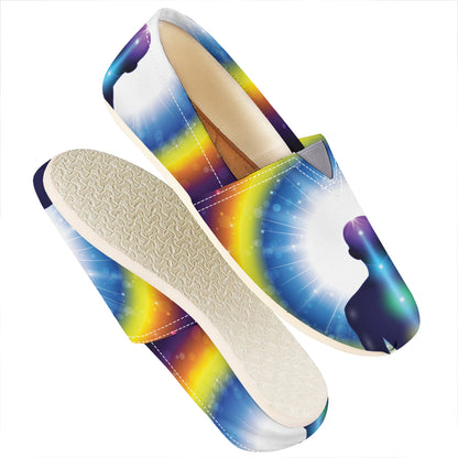 Light Of Seven Chakras Print Casual Shoes