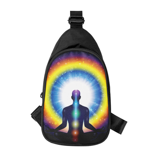 Light Of Seven Chakras Print Chest Bag
