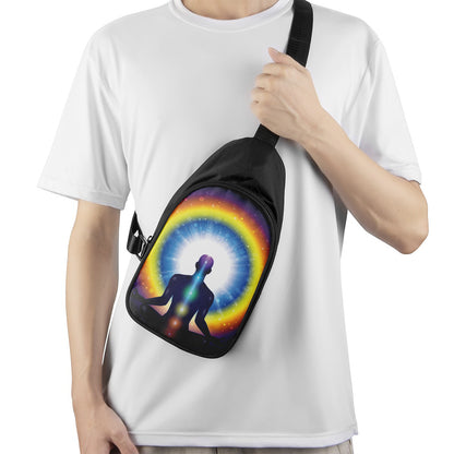 Light Of Seven Chakras Print Chest Bag