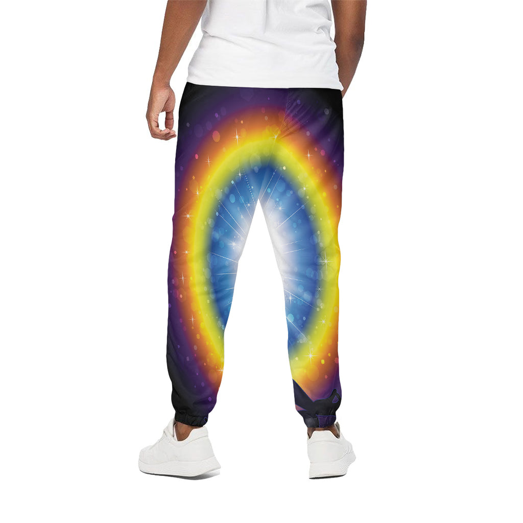 Light Of Seven Chakras Print Cotton Pants