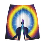 Light Of Seven Chakras Print Cotton Shorts