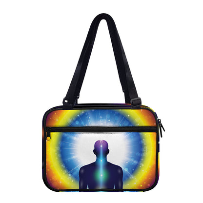 Light Of Seven Chakras Print Double Strap Bible Bag