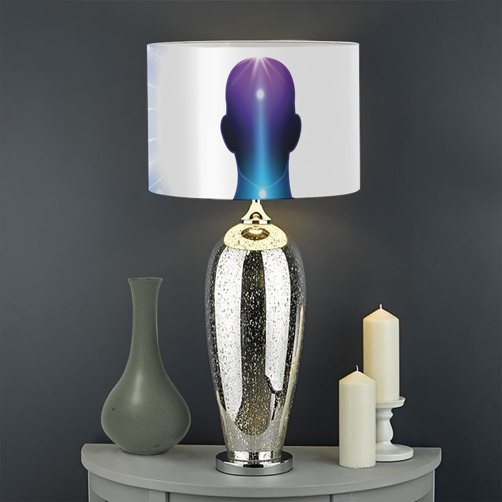 Light Of Seven Chakras Print Drum Lamp Shade