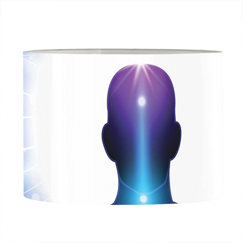 Light Of Seven Chakras Print Drum Lamp Shade