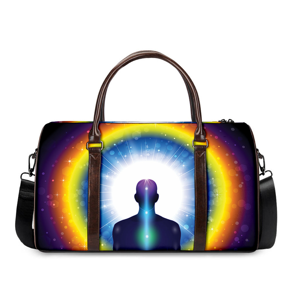 Light Of Seven Chakras Print Duffle Bag